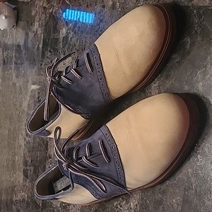 Vintage Northern Exposure Classic II Mens 10.5 blue suede dress shoes